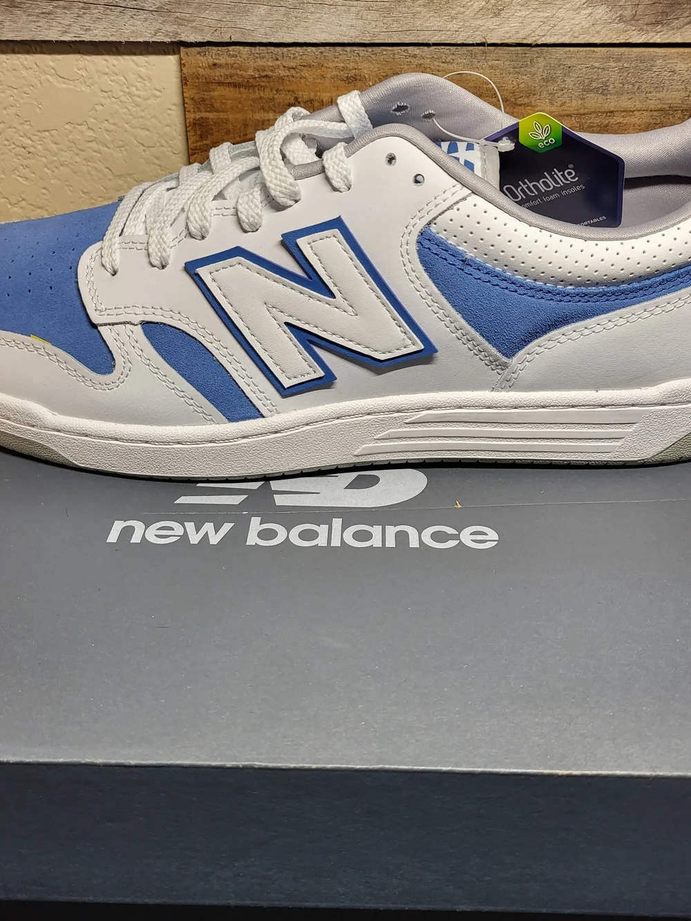 *NEW* New Balance 480 White Royal Blue Sneakers Shoes Retro Men's Size 13 D